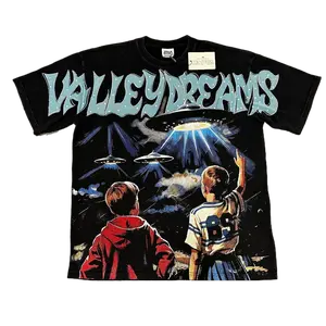 Unisex Couple VALE Pure Cotton Short Sleeve, Vintage Washed Rhinestone Cropped Graphic Tee, Y2K Hip Hop Oversized Loose Streetwear for Summer Beach & Sports | vintage clothing | drip clothing