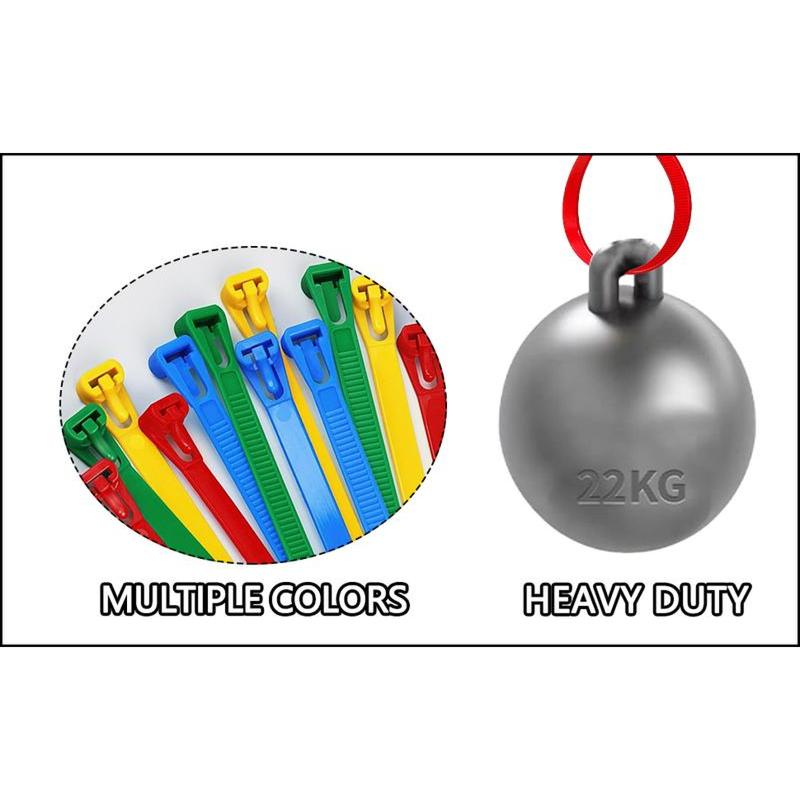 100pcs Reusable Colored Zip Ties – Heavy Duty Cable Ties, 50 Lbs Tensile Strength, Self-Locking, Premium Nylon for Indoor & Outdoor Use, Multipurpose Cable Management. 100pcs Reusable Colored Zip Ties – Heavy Duty Cable Ties, 50 Lbs Tensile Strength, Self-Locking, Premium Nylon for Indoor & Outdoor Use, Multipurpose Cable Management.