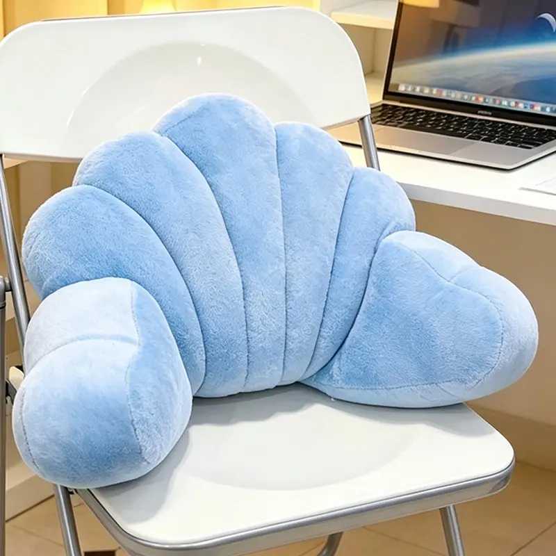 Shell Cloud Lumbar Reading Pillow, Soft Cushion for Bed Rest, Ideal for Relaxing, Watching TV, Gaming, or Traveling