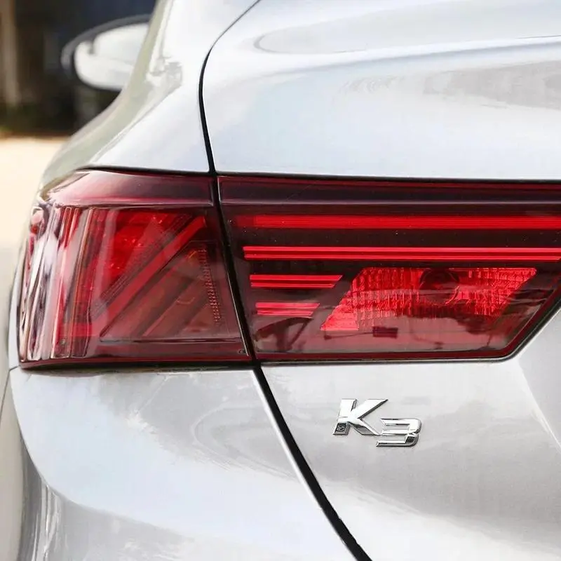 3D Metal Chrome Black K2 K3 K4 K5 KX7 Letters Logo Rear Boot Trunk Emblem Badge Sticker For Kia Car Styling Accessories