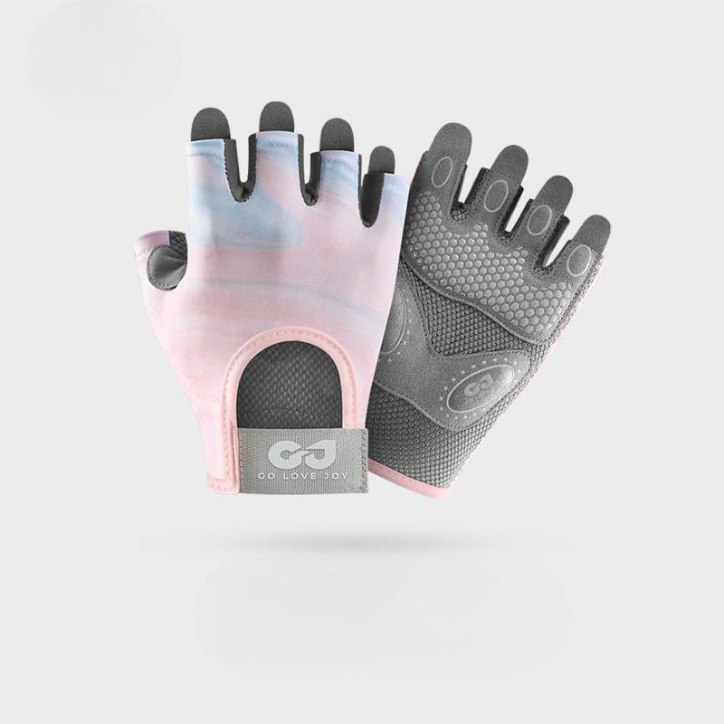 Summer Yoga Gloves Women's Outdoor Fitness Riding Non-slip, Breathable, Shock Absorption, Wear-resistant Half Finger Thin Waterproof Touch Screen