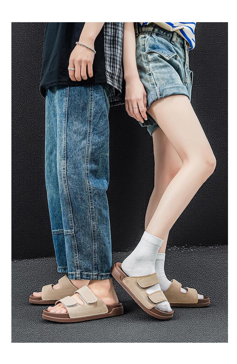 Men's Summer Slippers Outdoor Beach Sandals Breathable Anti - slip Sports Flip Flops High Trendy