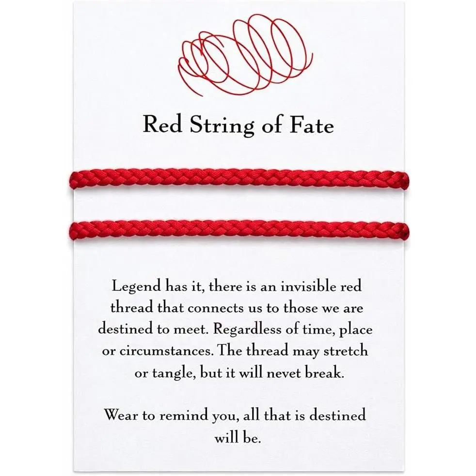 Red String Bracelets Couples Gifts for Boyfriend and Girlfriend  Red String of Fate Bracelets Kabbalah Protection  Luck Simple Matching Bracelets for Lover Women Men