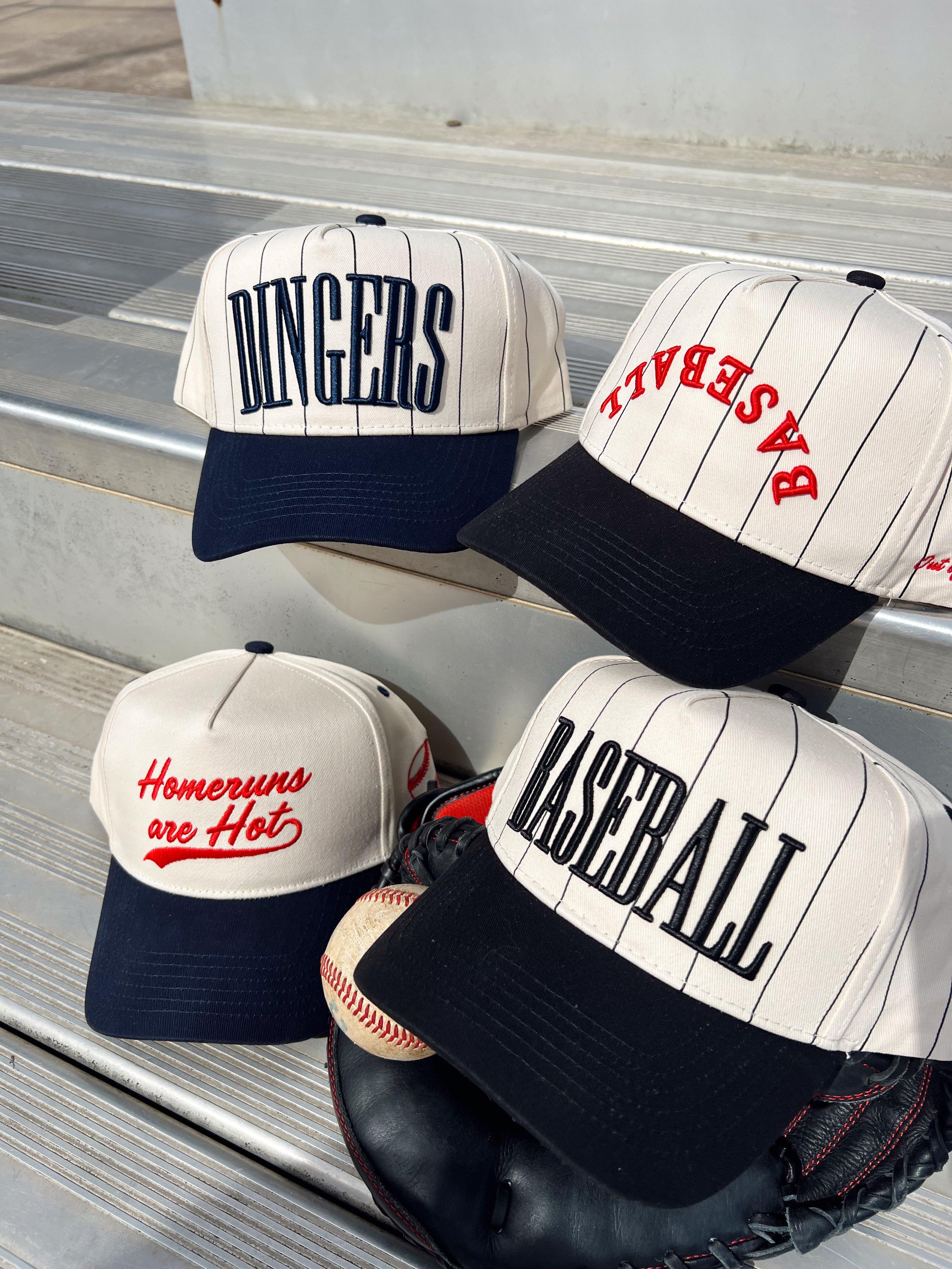 Dingers - Navy Striped Vintage Trucker Hat Valentine's Day gifts