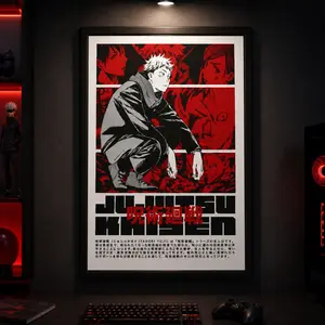 Jujutsu Kaisen Manga Poster, Anime Jujutsu Kaisen Wall Art, Kento Nanami Anime Poster, Anime Wall Decor, Gift For Anime Lovers, Anime Art Gift for Fan, Canvas Wall Art Print for Bedroom Dorm Gaming Room Office
