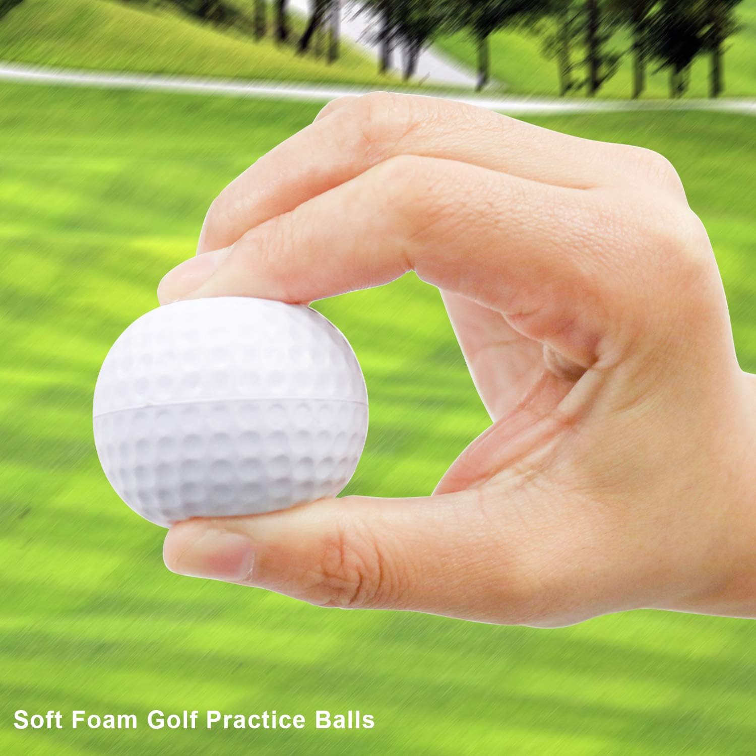 40 Pack  Golf Practice Balls - Realistic Feel and Limited Flight  Balls for Indoor or Outdoor