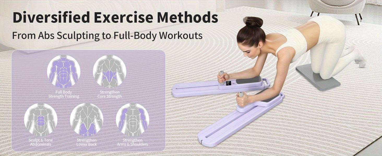 Ski Balance Board | Pilates Board | Multi-Functional Fitness Equipment | With Fitness Accessories | For Ankle & Knee Stability & Core Strength Training | Foldable Design For Small Spaces | Ideal For Home Exercise, Yoga & Gym Use