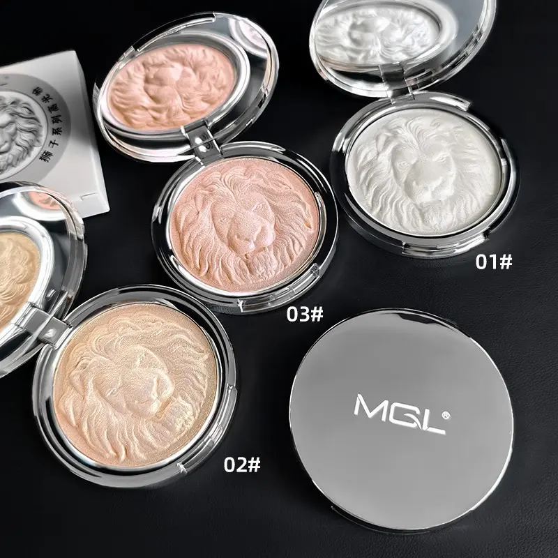 2pc Lion Head Highlighter Balm, Natural Shimmer Finish, Smooth Micro-Flash, Long-Lasting Makeup, Three-In-One Highlighter, Phthalate-Free, Shimmer Face Highlighter