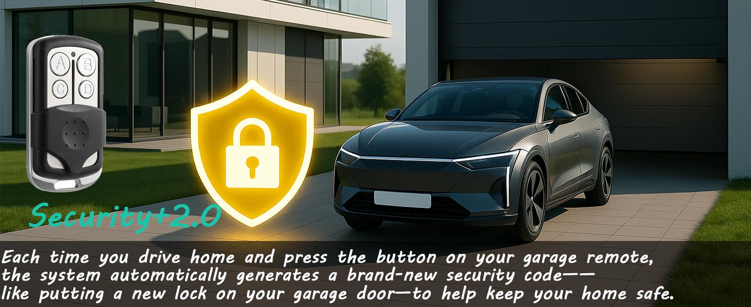 Universal Garage Remote Keychain, 3 Pack, Compatible with Various Garage Door Openers, Easy Programming, Compact and Durable Design, Reusable and Long-Lasting, Convenient Keychain Attachment