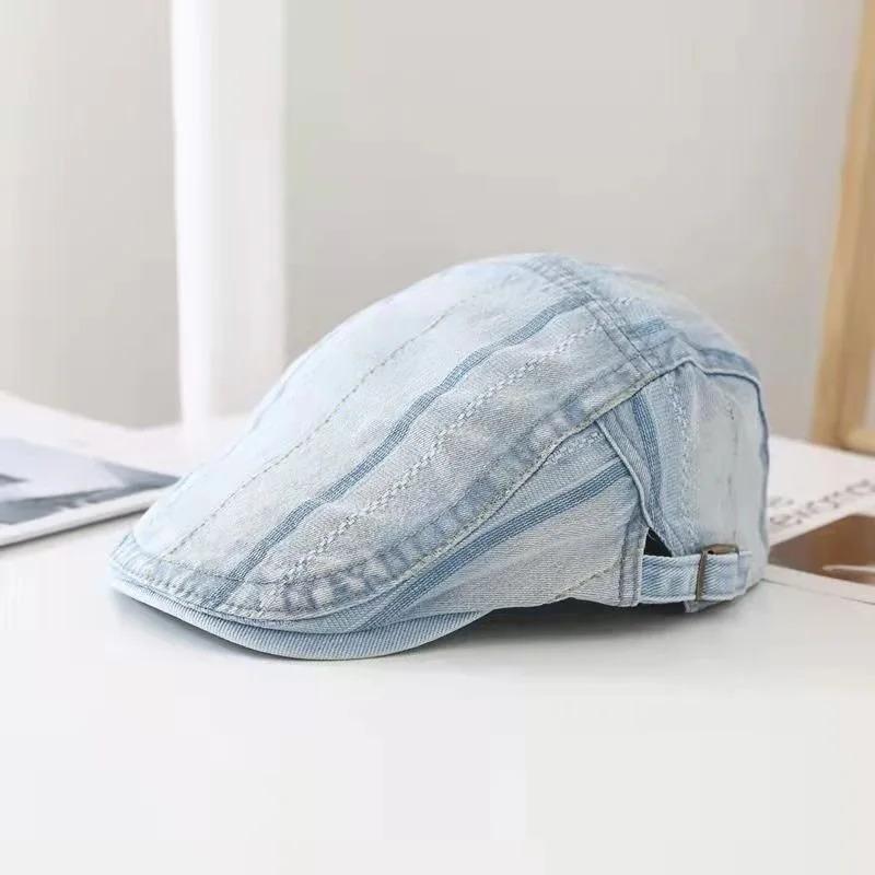 Women's Korean Style Duckbill CapinsTrendy Brand Versatile Beret British Retro Chic Hat Reversible Forward Hat Men's Trend