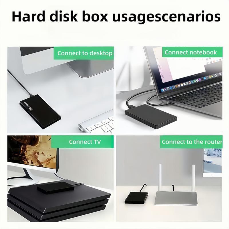 4TB Portable External Hard Drive, Compact & Lightweight USB 3.0 Storage ...