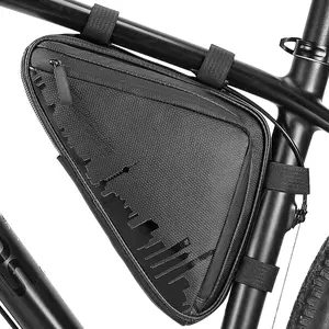Triangle Frame Bag,  Triangle Bag, with Two Side Pockets, 1.5L