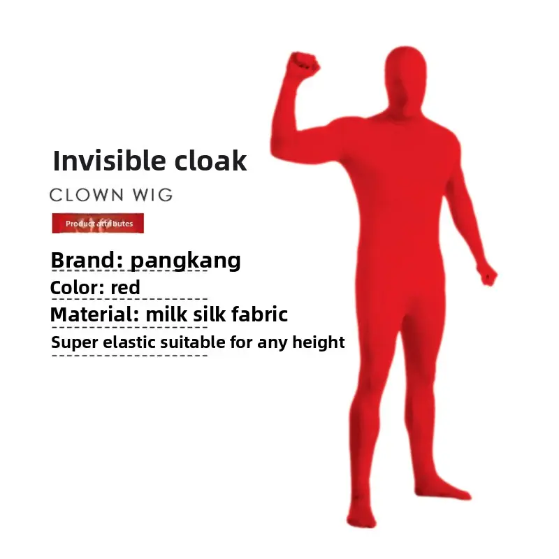 Halloween Ninja Invisibility Costume Black Stage Performance Outfit Invisible Clothing for Men Adult Halloween Party Cosplay Outfit