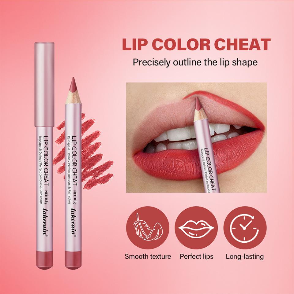 4Pcs Sculpting Matte Velvet Lip Liner Set,Smooth Creamy Texture,Waterproof And High Pigmented For Girls Daily Application Lip Makeup(1+2+3+4)