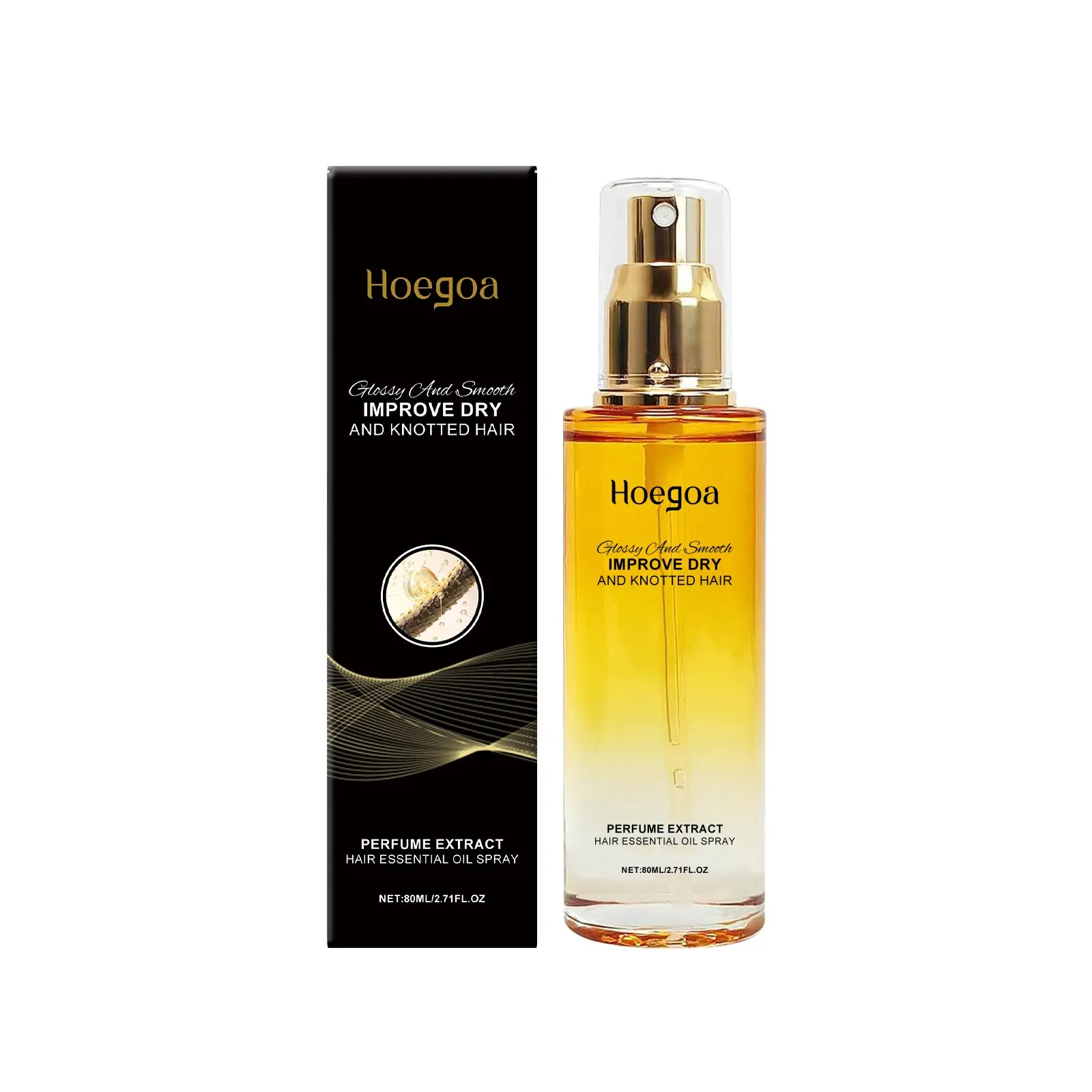 Hoegoa Hair Care Oil, Gentle Nourishing Natural Haircare Formula, Smooths & Detangles Hair, Moisturizes Scalp