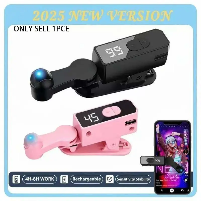 New Smart Auto Clicker, Portable Clip-On Touchscreen Device, Rechargeable LCD Speed Control, Silent Like Booster for Games