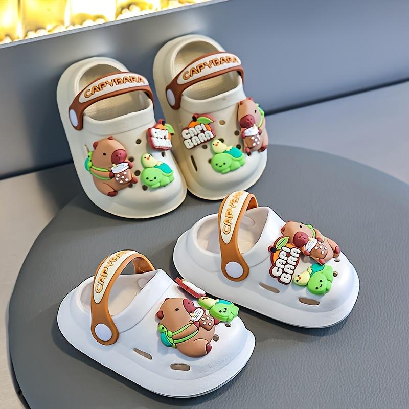 1 Pair of Cute Capybara Closed Toe Slip-