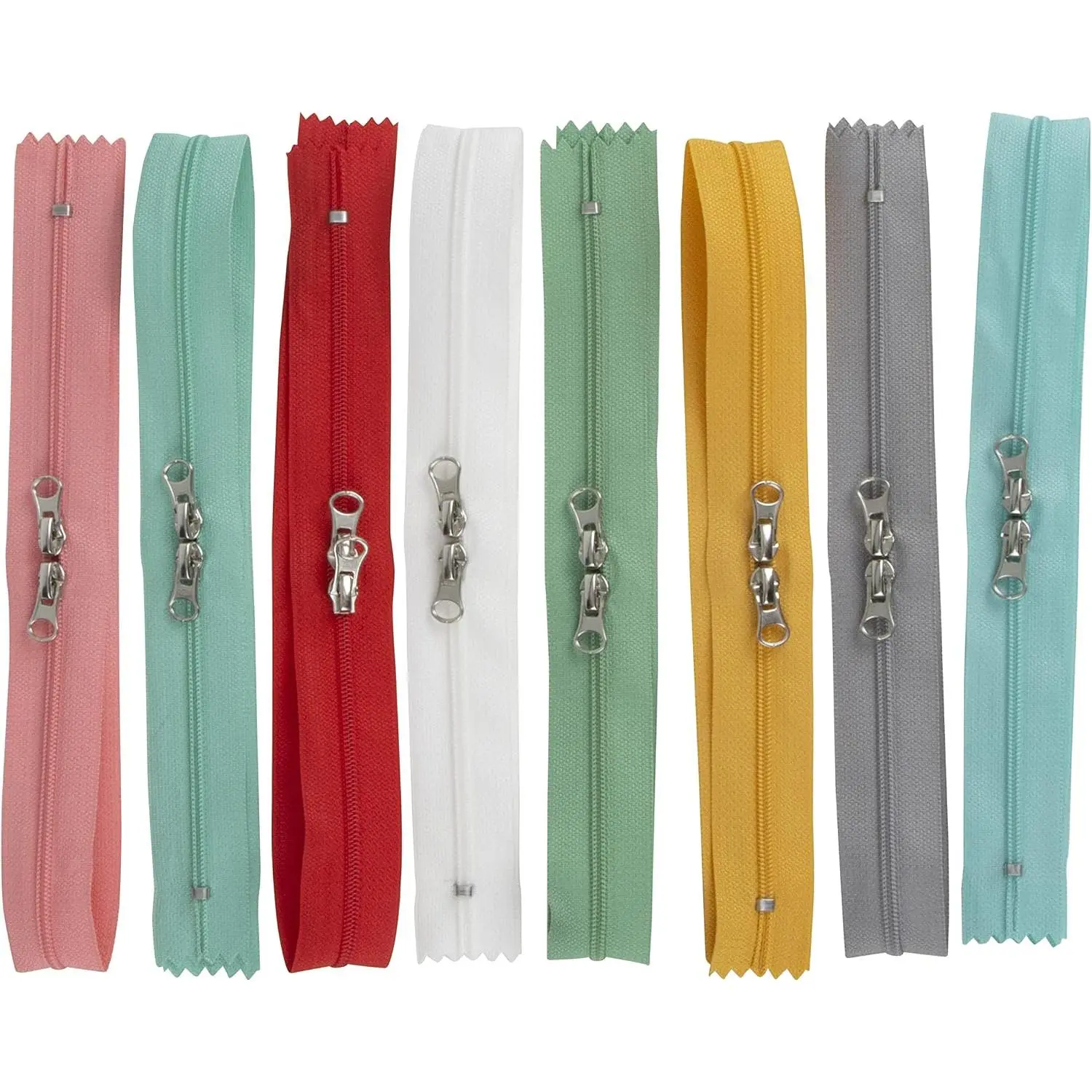 My Happy Place Zippers by Lori Holt of  in My Bonnet,  Two-Way Zipper with  Pulls (Happy Zippers 1)