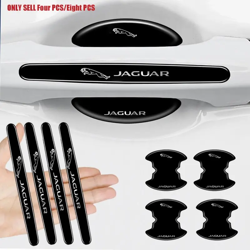 Car Body Protection Strip, Auto Door Handle Bowl Anti-Scratch Sticker, Anti-Collision Strip, Automotive Decals for Jaguar F-Pace Xj Xe Xf F-Type E-Pace