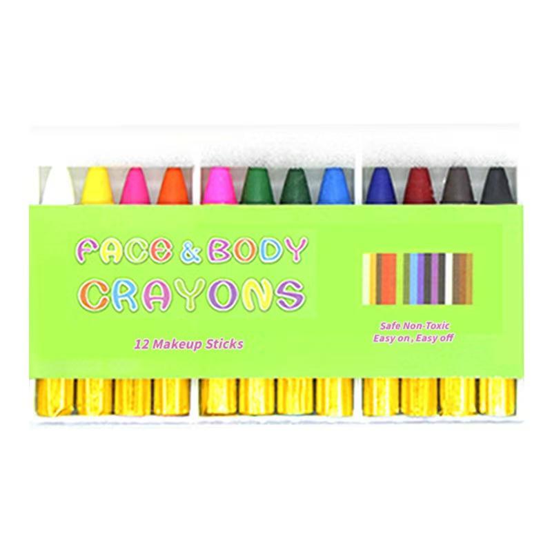 Children's 16-color DIY face paint makeup props Halloween Easter colored crayons Halloween supplies DIY hand-painted graffiti pens