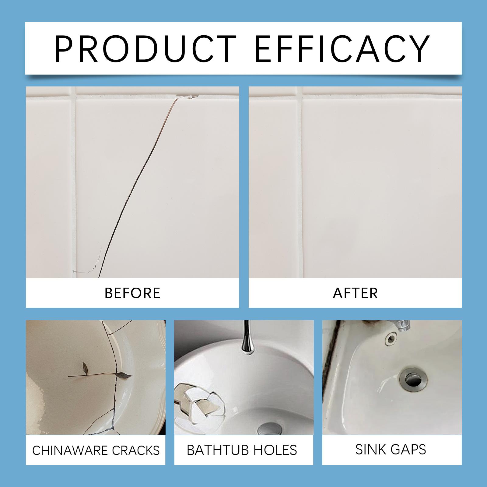 Jaysuing Marble Tile Ab Adhesive Repair Adhesive, Tile Bath Scratch Crack Repair Waterproof And Leak Proof Adhesive