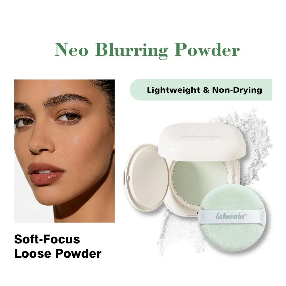 1pcs Soft Focus Oil Control Powder, Long lasting Setting, Not Easy to Peel off, Honey Powder Covering Pores, Smooth Matte Blurring Setting Powder, Women's Cosmetics, Festival Gift
