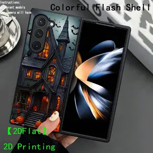Halloween Smart Voice-Controlled Glow Phone Case, Night Light Technology, Elegant Day Design, Enhanced Night Visibility, Trendy Gift