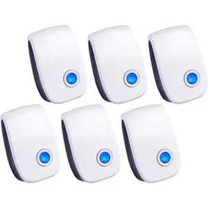 2026 Upgraded Ultrasonic pest Repellent, Electronic Plug in Indoor Pest Control Repeller for Mouse, bat, Mosquitoes, Fly Fleas, Roach, Rodents 6 PacksGift.