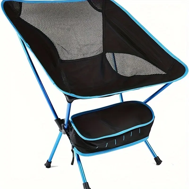 Ultralight Portable Camping Chair, Compact Folding Backpack Chair, Foldable Beach & Patio Dining Chair with Carry Bag for Outdoor Hiking, Fishing, Backyard, Picnic & Travel