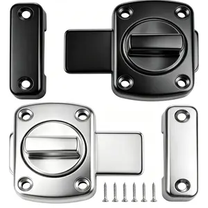 and Security Bolt Locks, Rotating Door Lock Mechanism, Button Control Entry System, Easy Install for Home and Commercial Use