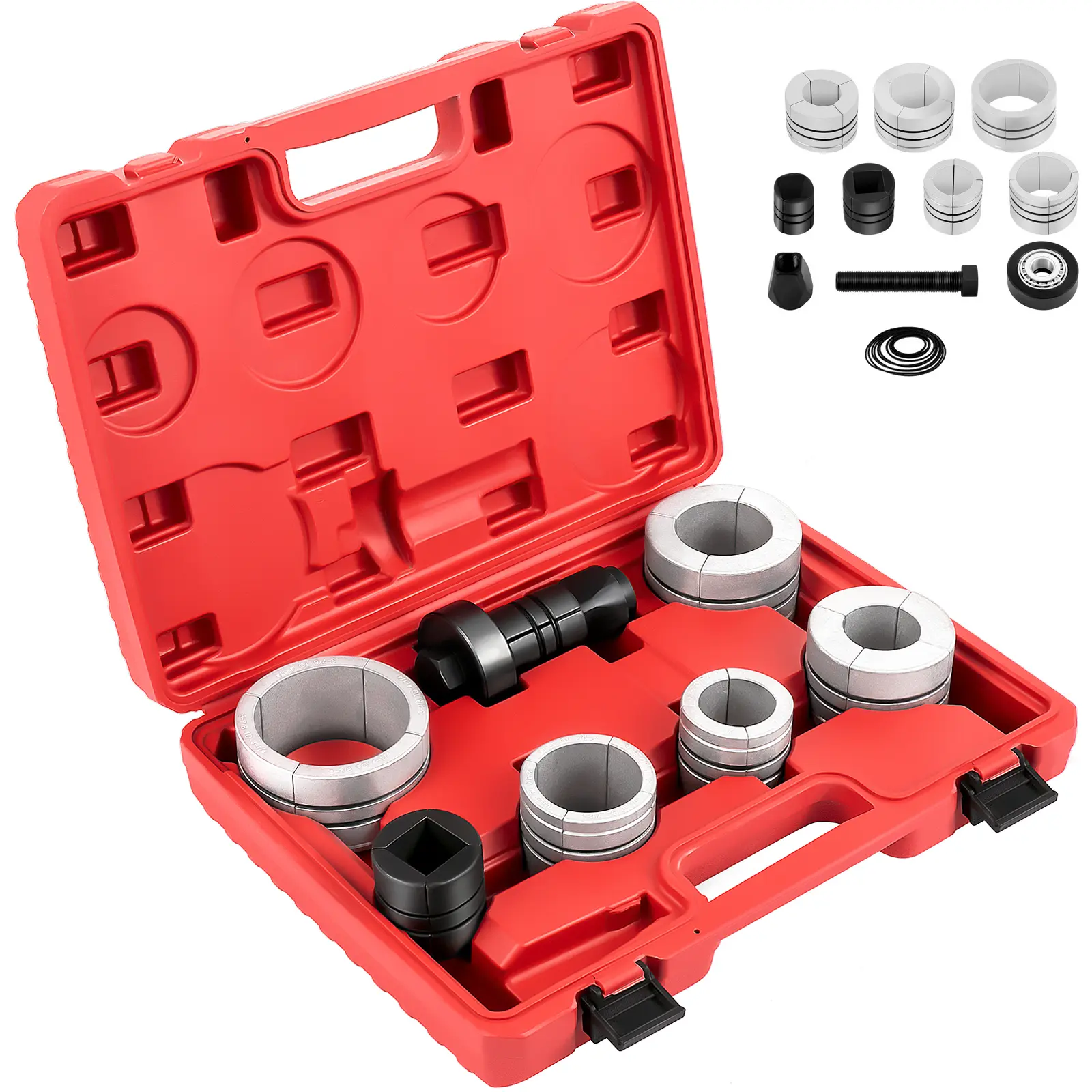 Pipe Stretcher Kit, Exhaust Pipe Stretcher Kit 1-5/8" to 4-1/4", Exhaust Pipe Expander Kit for Tail Pipe Tube, Exhaust Pipe Expander Tool with Storing Case, 7 Pcs Pipe Expander, Exhaust Stretcher