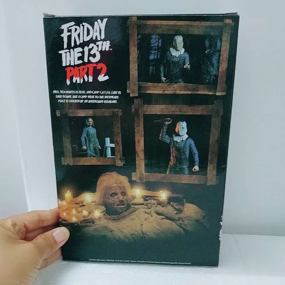 The 13th Figure Toys NECA Friday Freddy Jason Voorhees Blood Action Figure Jason Collectible Model Christmas Halloween Gifts