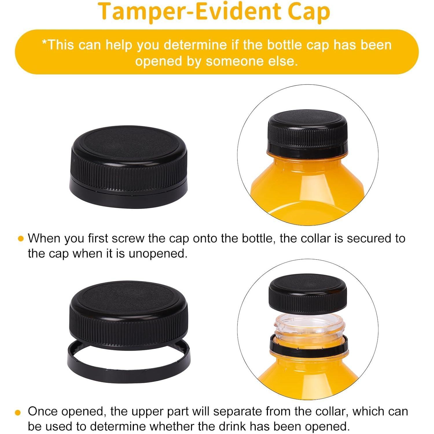 20 count 16oz Juice Bottles, Plastic Juicing Bottles with Caps, Clear Drink Containers with  for Drinking, Smoothie and Other Beverages