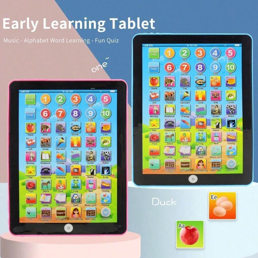 Learning Tablet Toy, 1 Count Educational Tablet Toy, English Learning Touch Reading Equipment, Birthday Gift for Boys & Girls