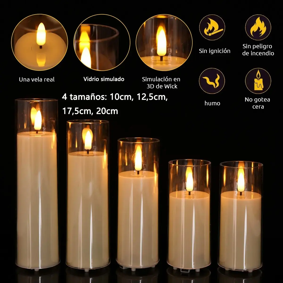 LED electronic candles, simulating candle lamps, suitable for birthday and wedding decorations, home decorations, and gift decorations