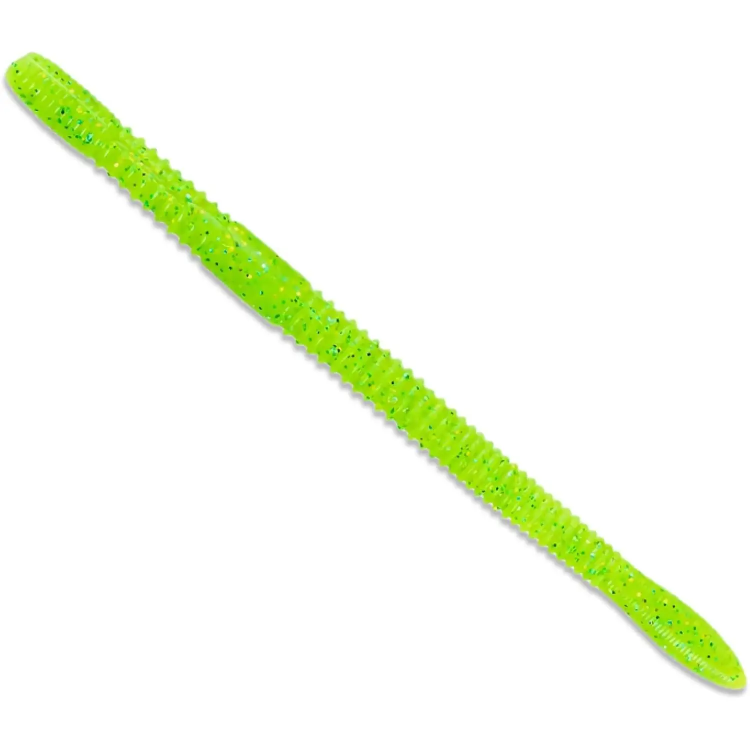 4.7in Salt-Infused Ribbed Soft Plastic Worm Bass Fishing Lures - 8 Count, Slow Sink, Realistic Look, Wacky Stick Design, Easy to Use, Proven Colors