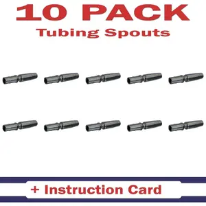 5/16" Stainless Steel Maple Tubing Spouts – Premium Tapping Spiles for Collecting Sap & Making Maple Syrup (10)