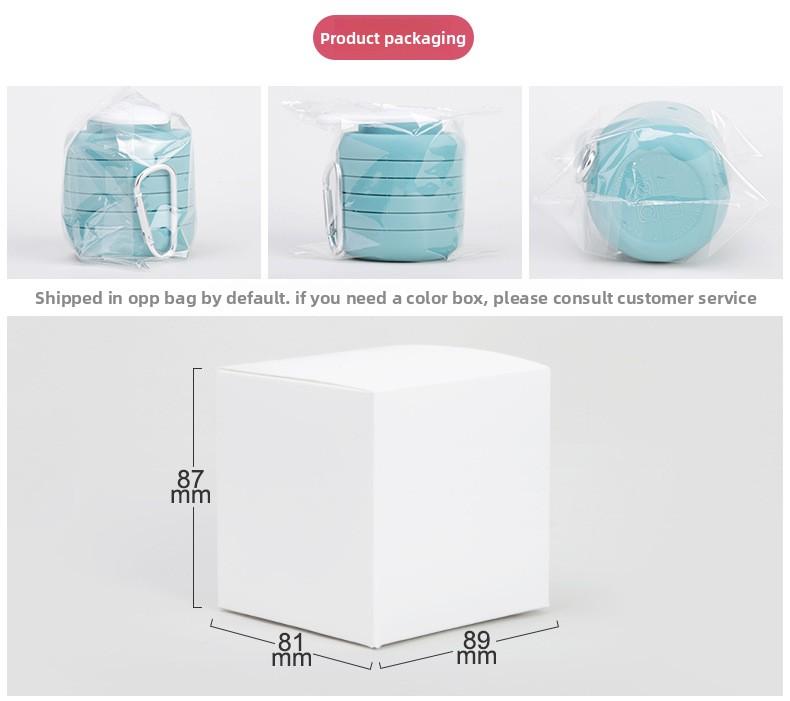 Creative Silicone Foldable Cup Outdoor Travel Sports Water Bottle Portable Thin Cycling Mug, Durable Leak-Proof Design