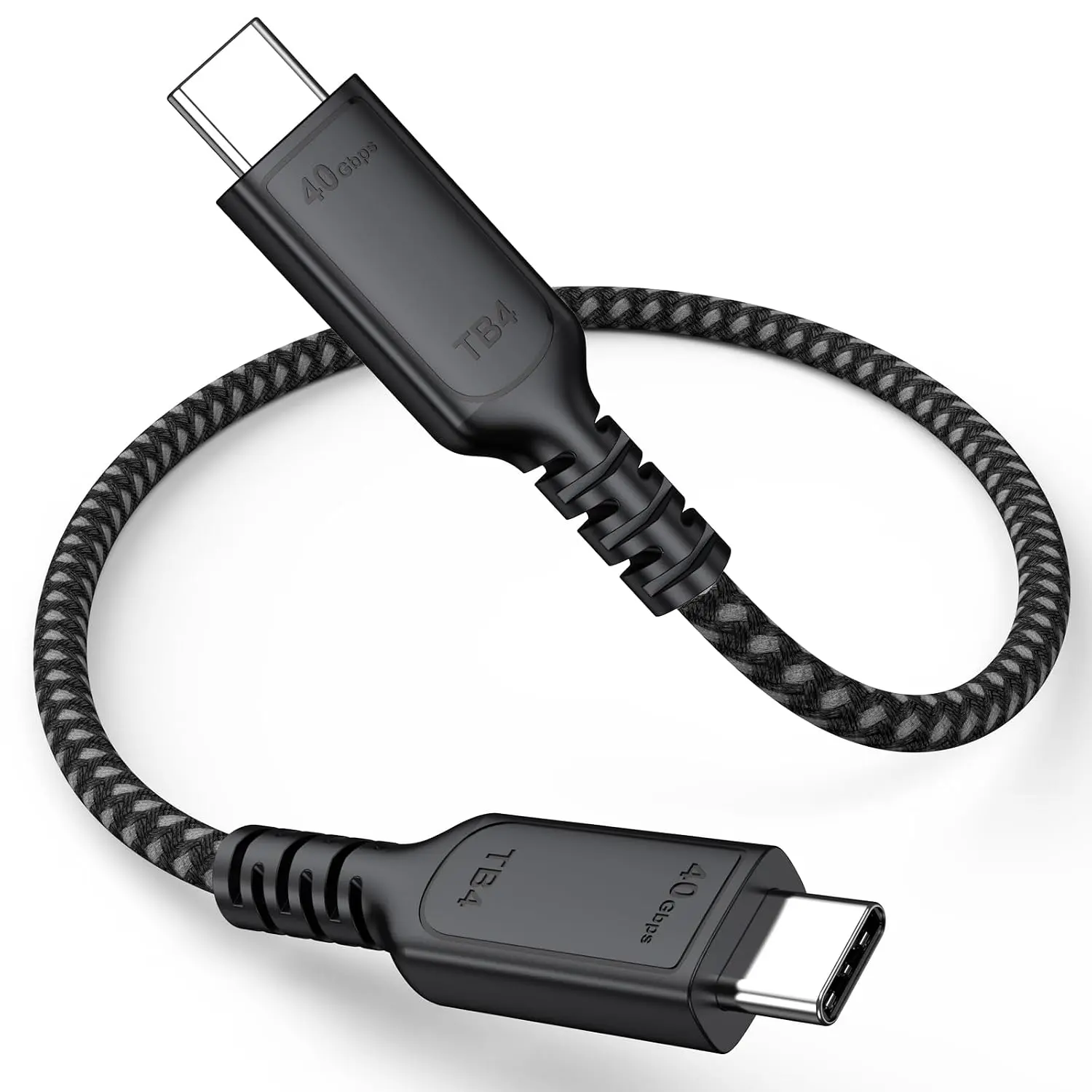 Thunderbolt 4  1Ft Short, USB 4 40Gbps High Speed Data Transfer, 8K@60Hz/4K@120Hz Video, 240W  USBC Cord for Thunderbolt 4/3 USB4 SSD Laptop  iPad Hub Docking Stations