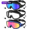 Adult Swim Goggles, 3-Pack Wide View Anti-Fog & UV Swimming Goggles, Leak-Proof Swim Glasses for Men, Women & Kids, Leakproof Swimming Glasses, Swimming Accessories #GLOBAL PICKS