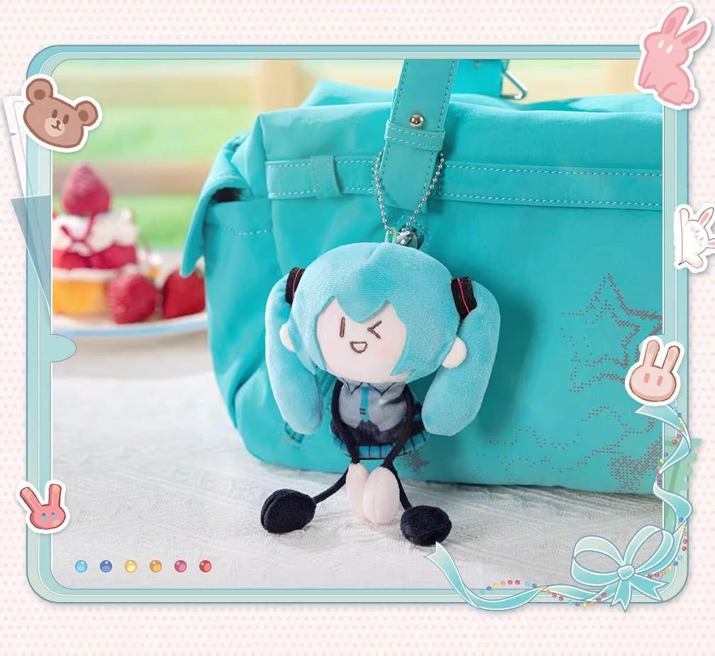New Genuine Moeyu Hatsune Miku Plush Keychain Ant Body Holding Hands Plush Charm Gift Toy Sweet Dreams Miku Mini Plush Toy