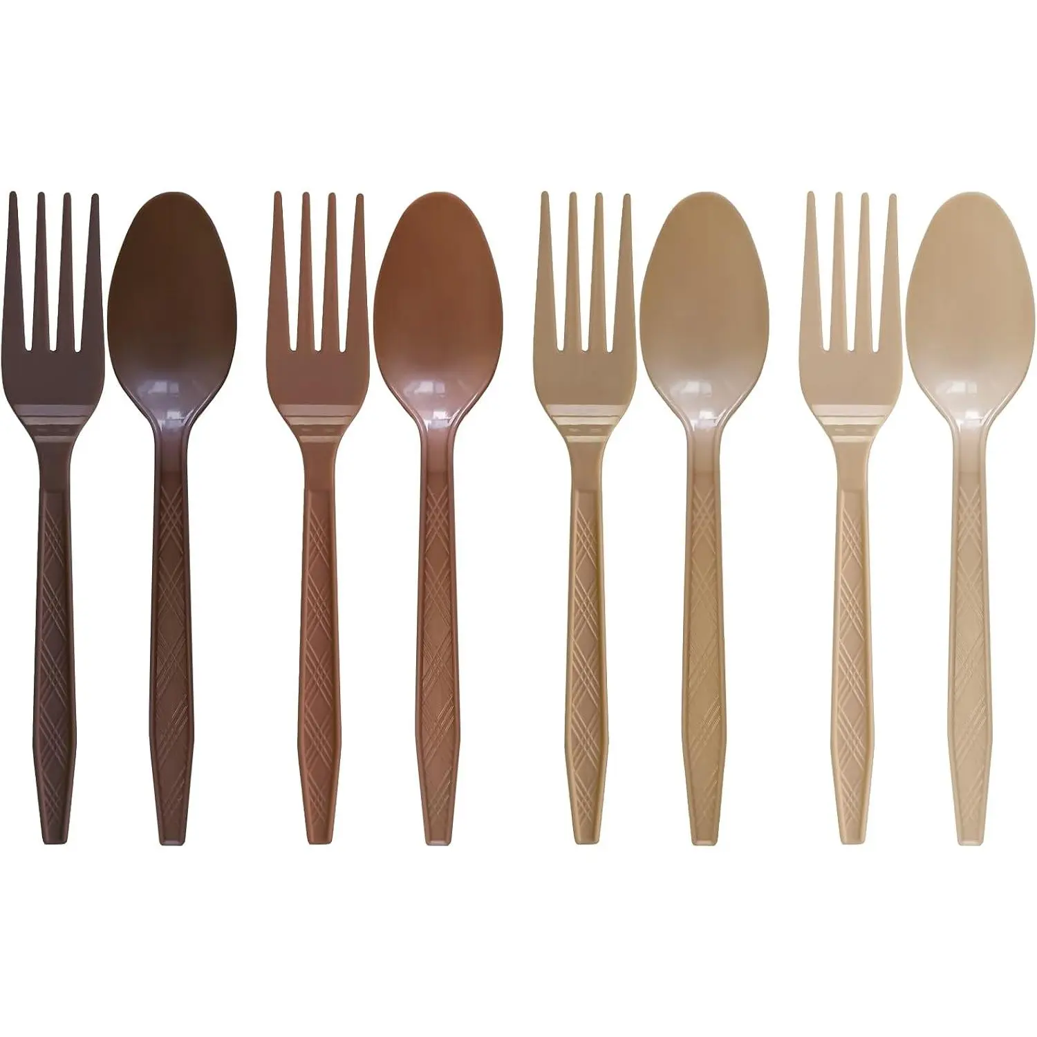 100 count Disposable Blue Plastic Spoons and Forks
