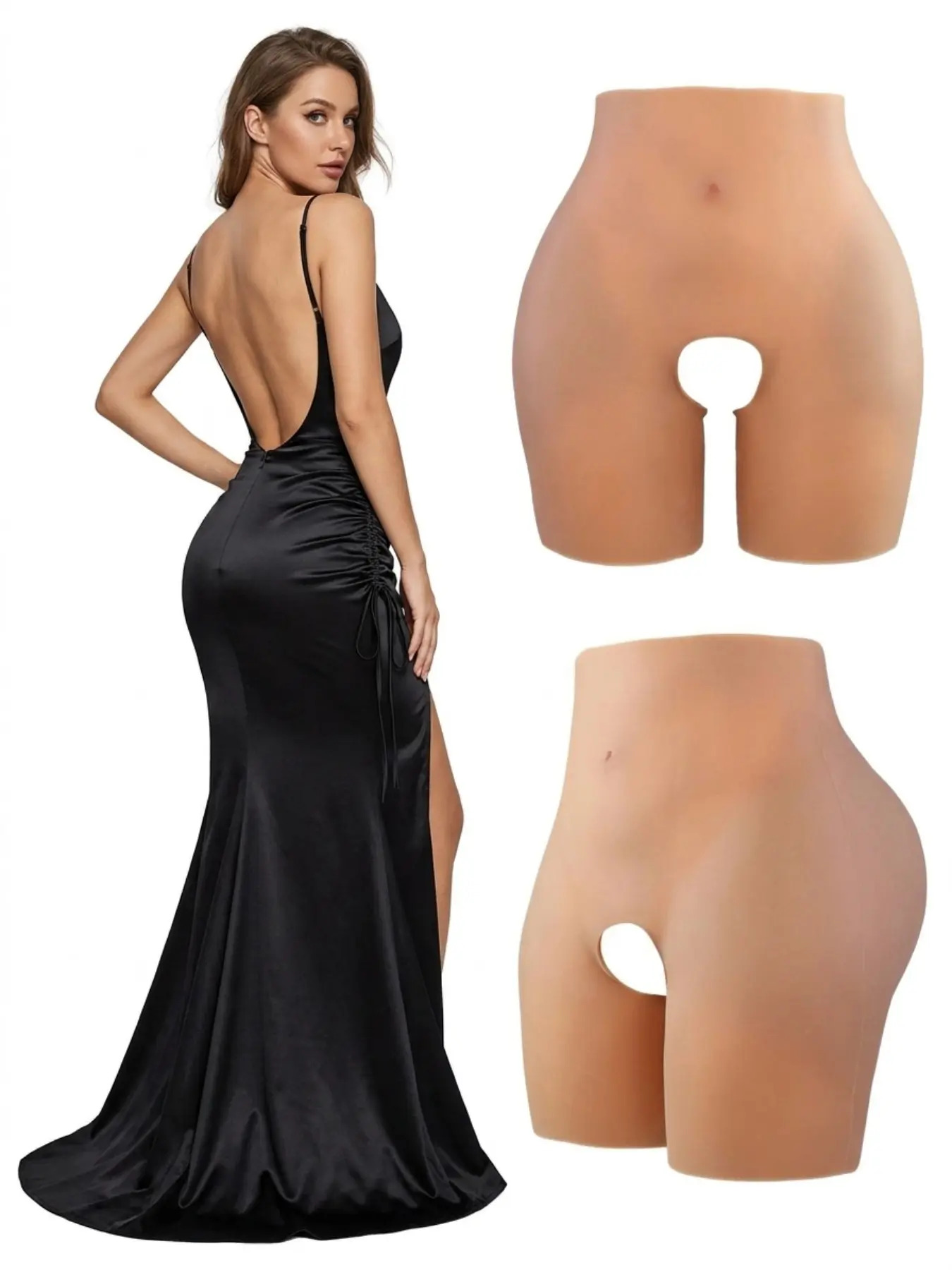 Seamless Shapewear Panties, Low Allergen Soft Silicone Shorts, 360° High Elastic Compression, Sculpt Core & Butt Muscles, Invisible Under Dresses