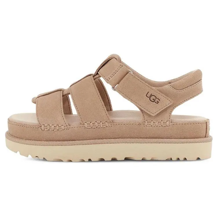 UGG Wmns Goldenstar Strap Platform Sandal 'Driftwood' 1137890-DRI