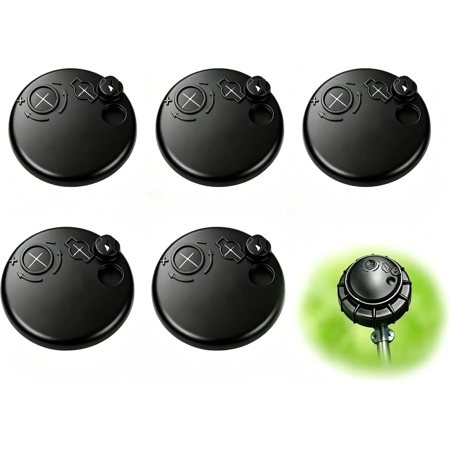 269400 Rubber Sprinkler  Cap for Hunter PGP Rotor 5 Pack |  Rubber Top Protects from Dirt & Debris Easy Install, No Tools Required