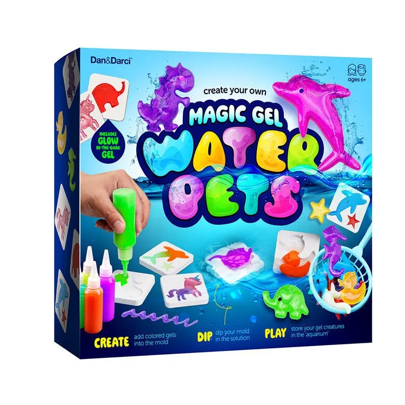 Aqua Fairy Water Gel Kit for Kids - Gifts for Girls - Magic Elf Toy Kits - Waters Pets - DIY Squishy Maker Set - Craft for Kids - Make Your Own Squishies Toys Crafts - Gifts for Boys & Girls - Sensory Squishies - Duck Squishy - Sparkly Squishies