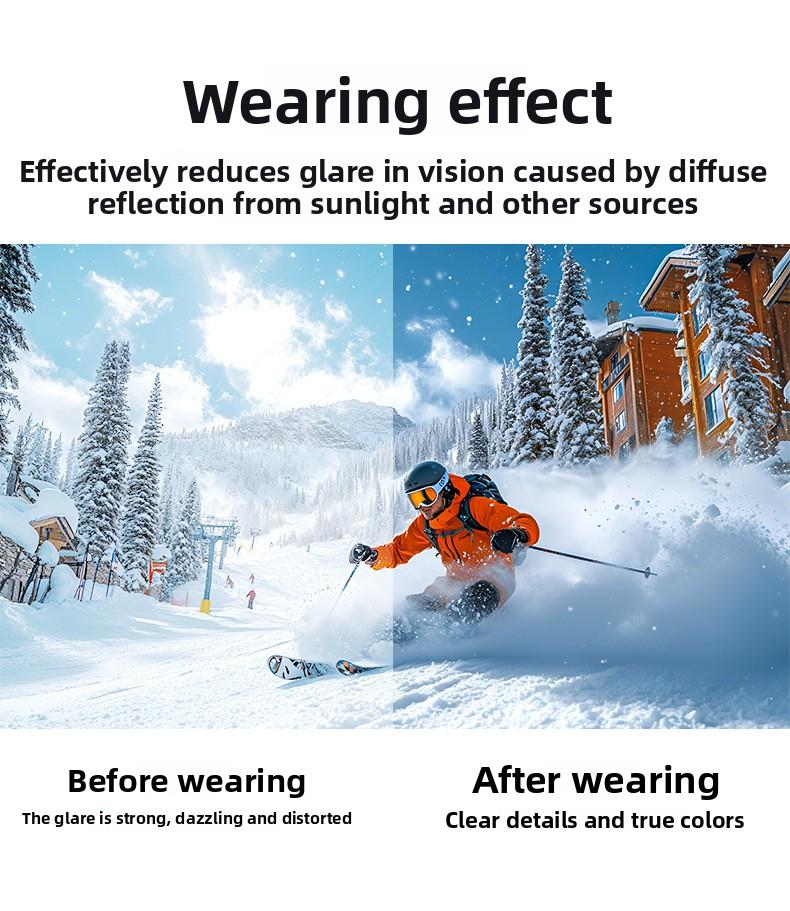 Ski goggles, protective eyewear, mountaineering windproof goggles, impact-resistant cycling glasses, ski goggles ski mask
