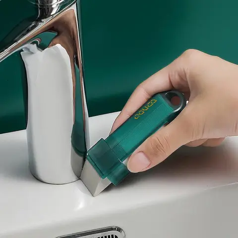 Kitchen Limescale Eraser, Kitchen Cleaner, Home Cleaning Products, Durable Cleaning Supplies, Household Cleaning Supplies, Faucet Cleaning Tool, Reusable Bathroom Sink Brush and Stainless Steel Stain Remover, Stain Removal