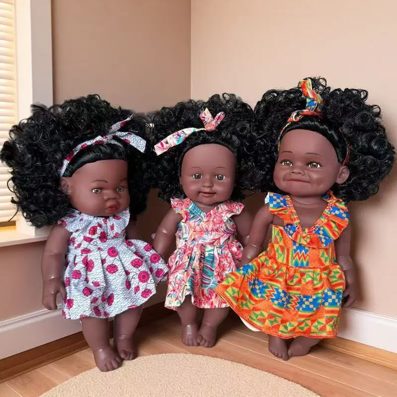 30cm High Simulation Reborn Baby Doll, Soft Vinyl Washable Soft Doll with Removable Outfits, Interactive Dress-Up Toy for Girls, Kids' Gift