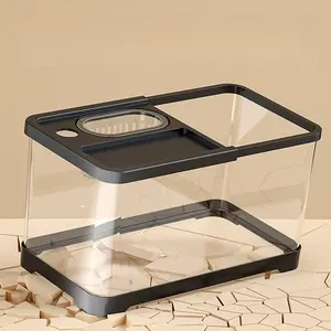 New model of decorative turtle tank for home use, ecological aquarium for small and medium-sized fish, suitable for living room and balcony, for Brazilian turtles and grass turtles